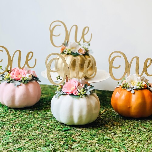 Our Little Pumpkin Cake Topper Pumpkin Baby Shower Pumpkin Etsy