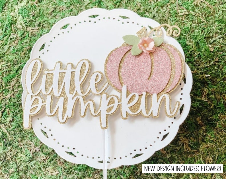 Pumpkin Baby Shower Pumpkin Cake Topper Pumpkin Theme Etsy