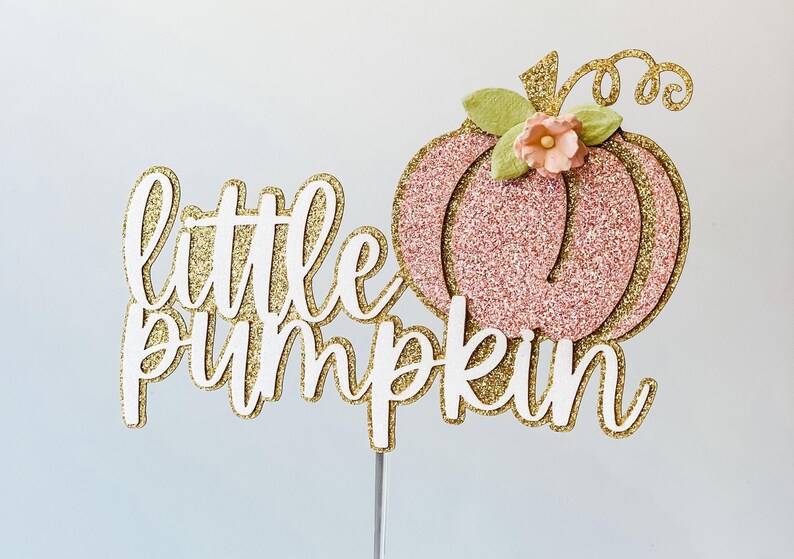 Pumpkin Baby Shower Pumpkin Cake Topper Pumpkin Theme Etsy
