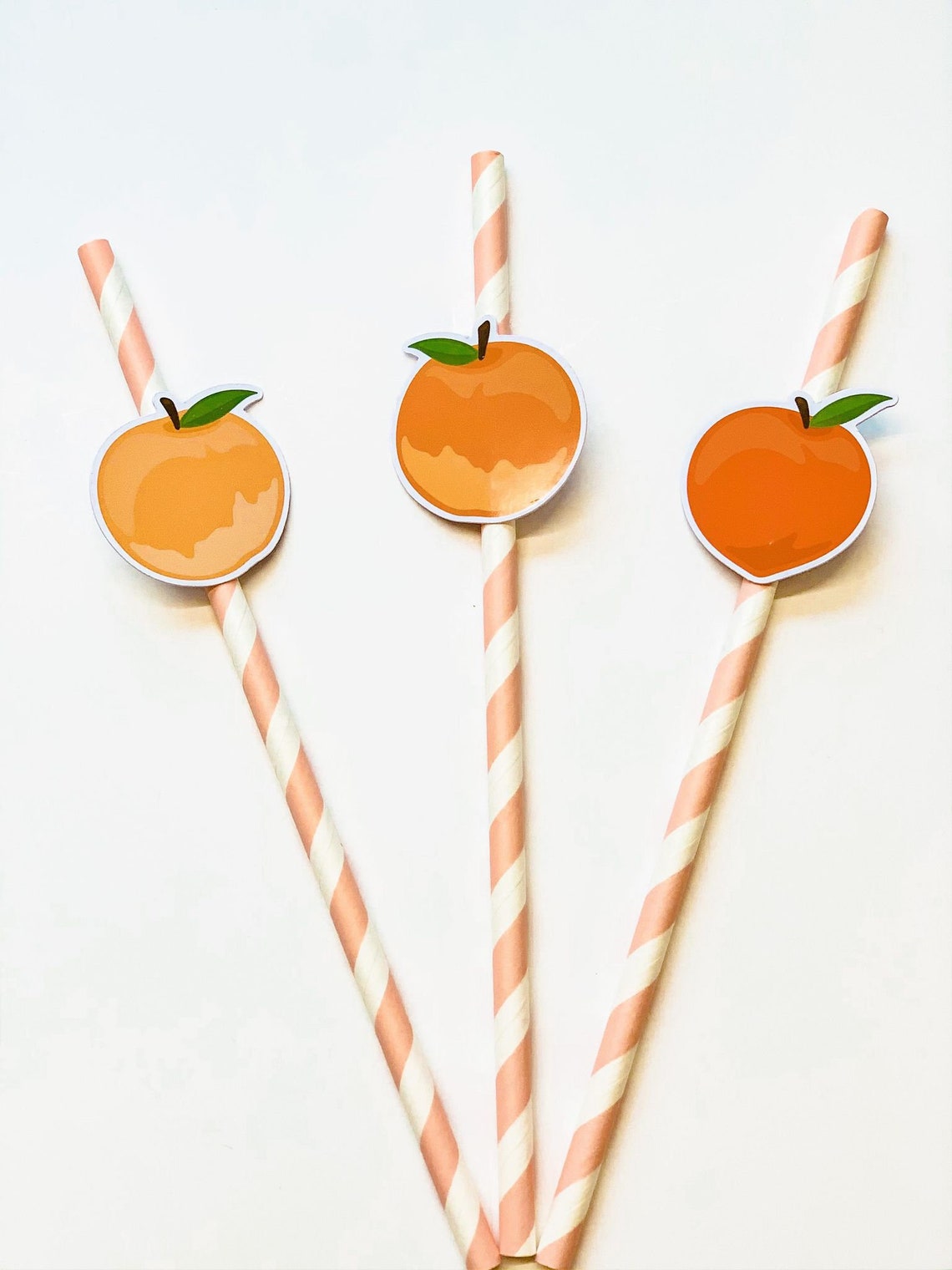 Peach Straws One Sweet Peach Sweet As A Peach Peach Etsy