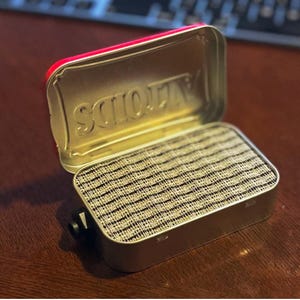 Mint Tin Portable Amplifier and Speakers for Electric Guitar