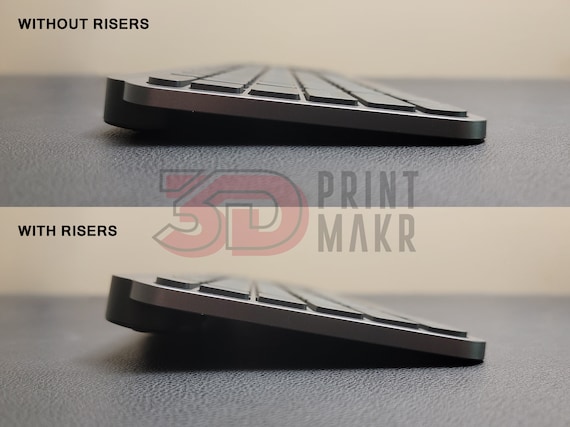 3D Printed Riser Feet for Logitech MX Keys Mini Wireless Illuminated  Keyboard 