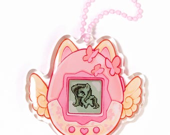 Fluttershy Tamagotchi Limited Edition MLP Nyckelring | My Little Pony Mane 6 Berlock