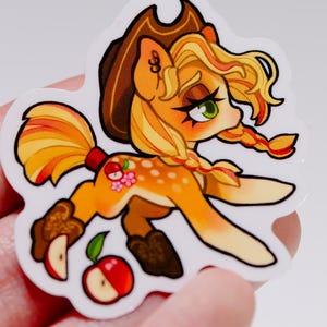 アップルジャック MLP 透明ビニールステッカー | マイリトルポニー メイン6 ステッカー 画像 3