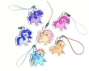 Mini llavero MLP *Edición actualizada* / Accesorio para teléfono My Little Pony Mane 6