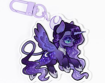 Princess Luna MLP Acrylic Keychain | My Little Pony Charm