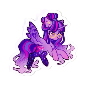 Twilight Sparkle MLP Transparent Vinyl Sticker| My Little Pony Mane 6 Sticker