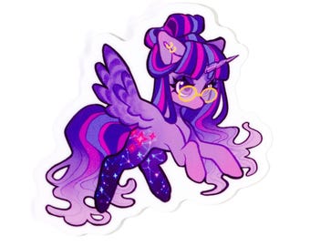 Twilight Sparkle MLP Transparent Vinyl Sticker| My Little Pony Mane 6 Sticker
