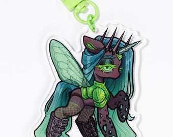 Queen Chrysalis MLP Acrylic Keychain | My Little Pony Charm