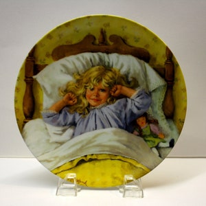 Awakening - Becky&#39;s Day Collection No. 1 - Collectible Plate- 1985 - by John McClelland - Reco- Bradex No. 84-R60-10.1