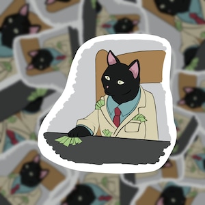 Salem Saberhagen: Sushi Bar Premium gestanste handgetekende sticker