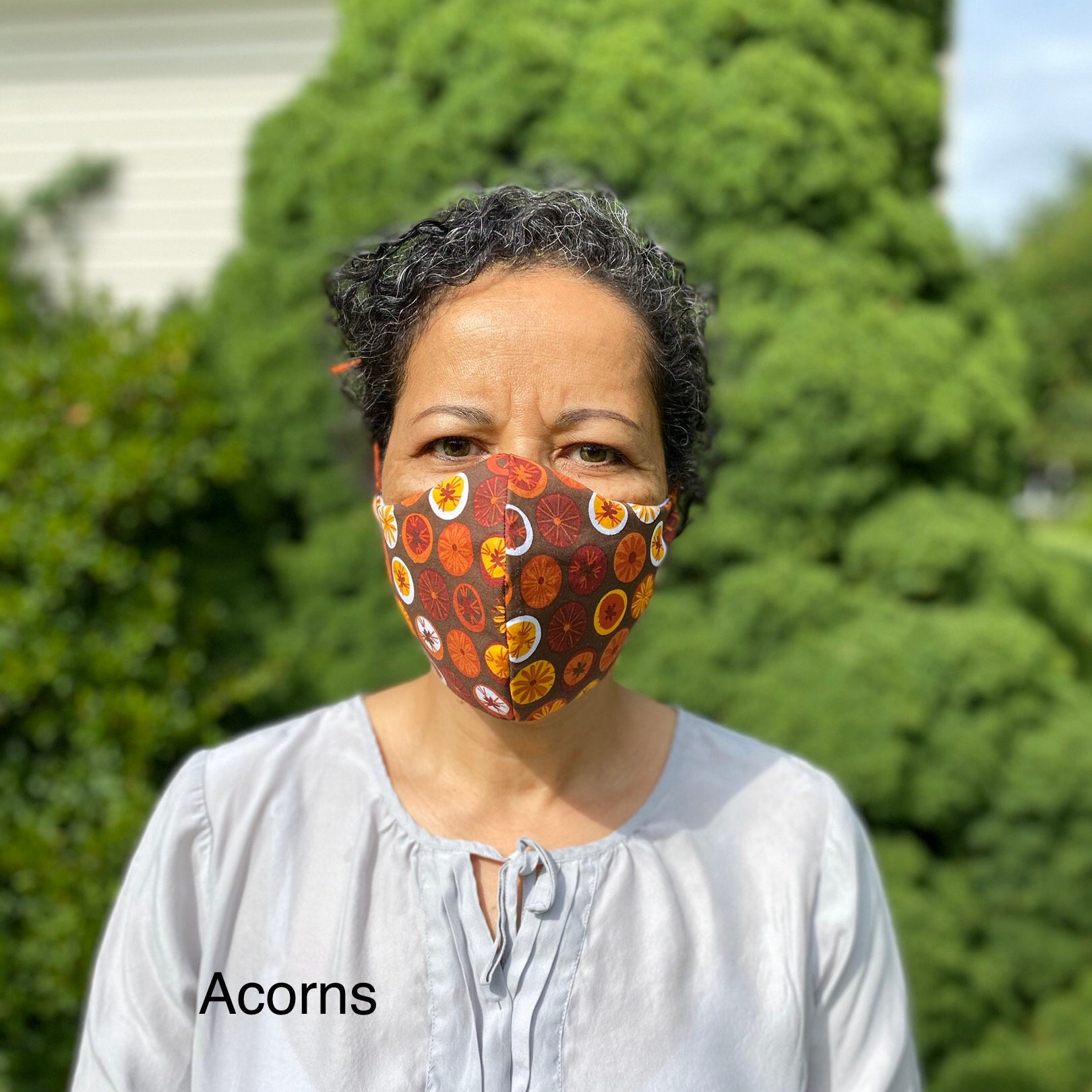 Reusable Face Mask No Ear Loops 100 Washable Cotton Etsy