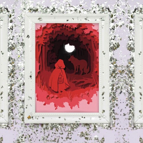 Little Red Riding Hood Print 8 by 10 Inches Archival Art Etsy Canada