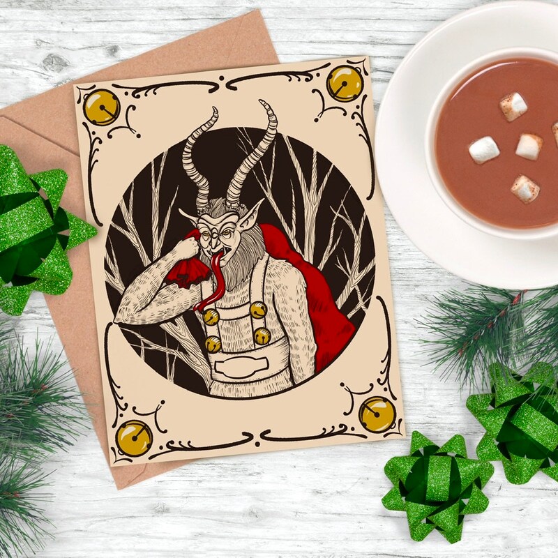 Krampuskarten - Etsy