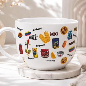 Venezuelan Aesthetic Mug | Cute Latina Coffee Cup | UV DTF Ceramic Mug | Venezuelan Gift | Coffee Mug | Handmade Mug image 4
