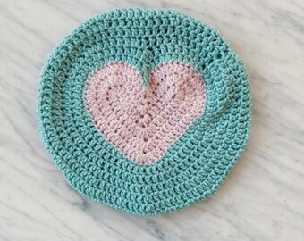 Crocheted Sweetheart Beret