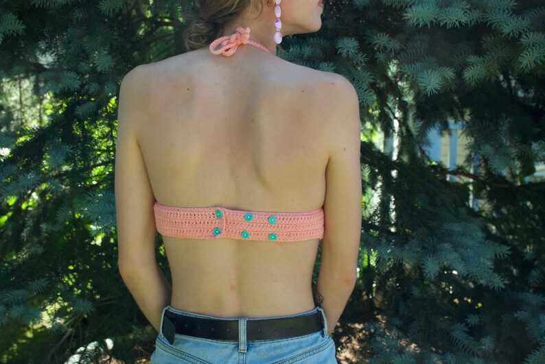 Crocheted Vanilla Ice Cream Bralette