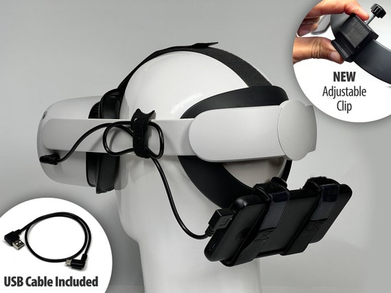 Elite Strap Battery Mount for Oculus Quest 2 W usb Cable meta