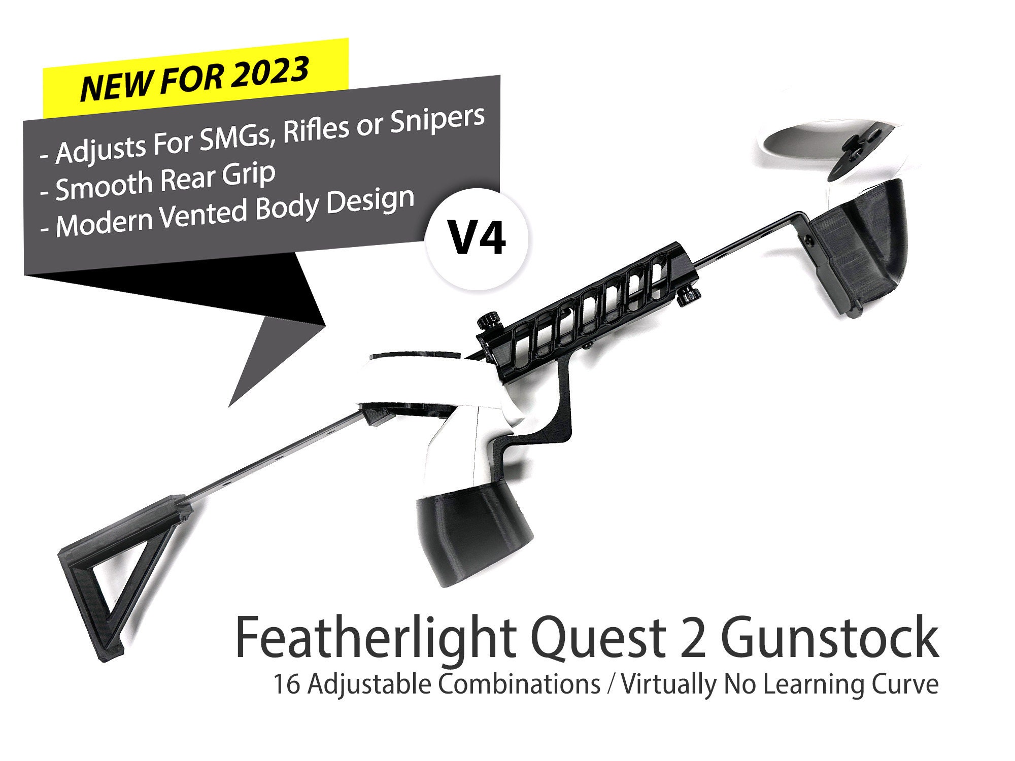 Featherlight Oculus Quest 2 VR Rifle Gunstock meta Quest 2 Etsy