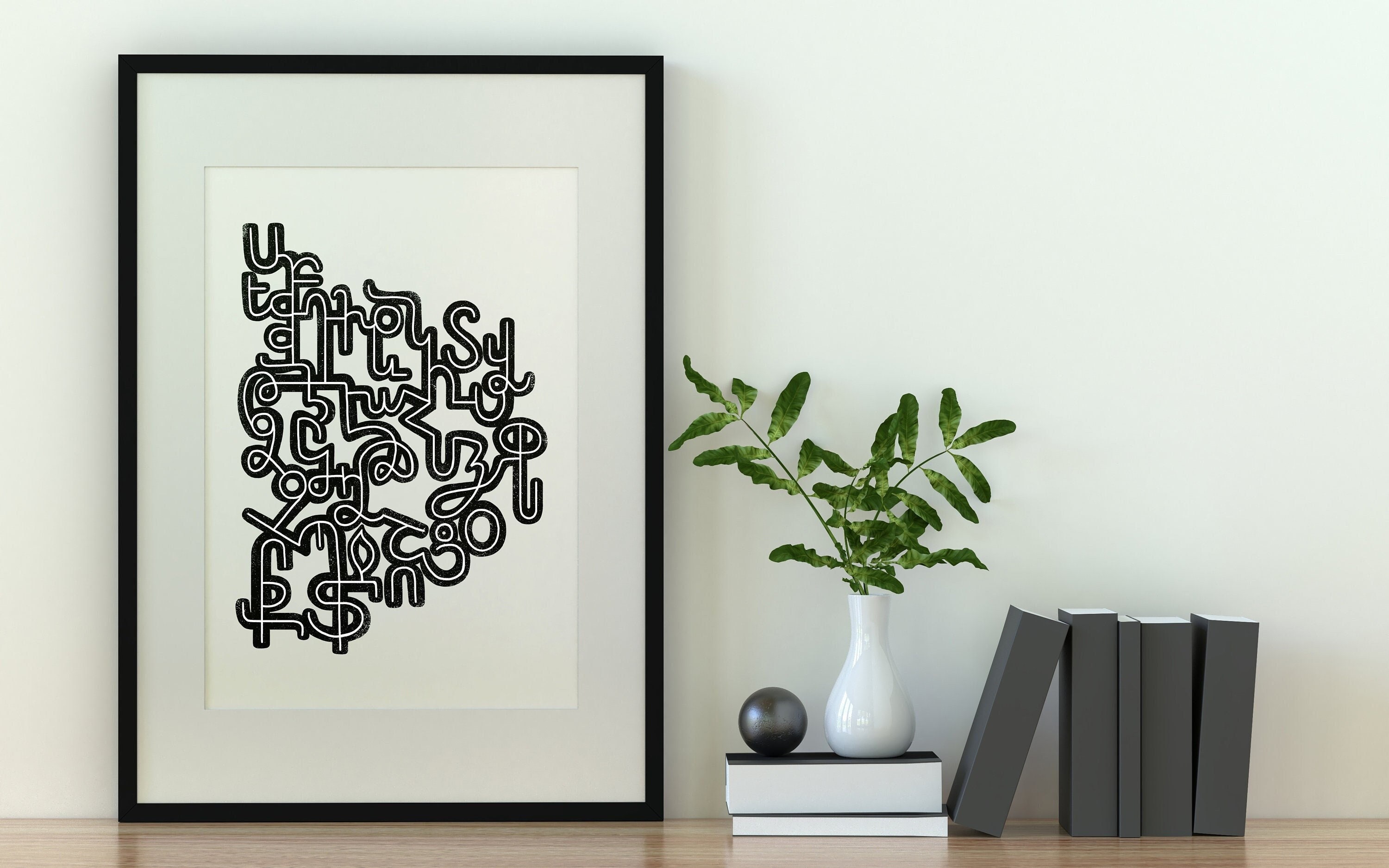 Armenian Alphabet Language of Armenia Wall Art Giclée 