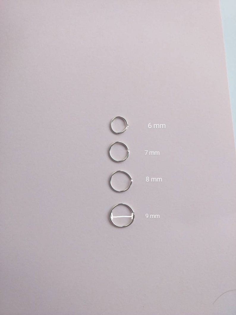 Custom sterling silver nose ring 20 g
