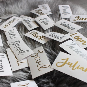 Lettering Vinyl Personalized Wedding Lettering Birthday Stickers Labels Name Stickers Custom Text Name image 8