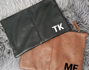 Beauty Bag Kulturbeutel für Herren, personalisierte Tasche, Handtasche, Trauzeuge, Bräutigam,  Schriftzug, personalisiert, Aufkleber