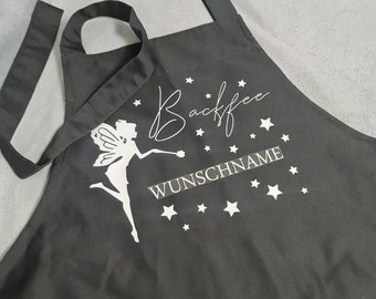 Personalisierte Küchenschürze, Kochen, Backen, Backfee, Schürze, Schriftzug, personalisiert, Geschenk, Aufkleber