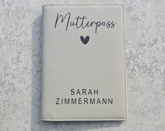 Maternity passport cover, purse, lettering, personalized, pregnancy, lettering, birth, mom, child, baby, desired text name