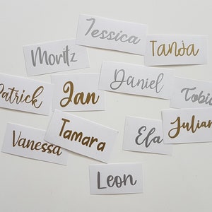 Lettering Vinyl Personalized Wedding Lettering Birthday Stickers Labels Name Stickers Custom Text Name