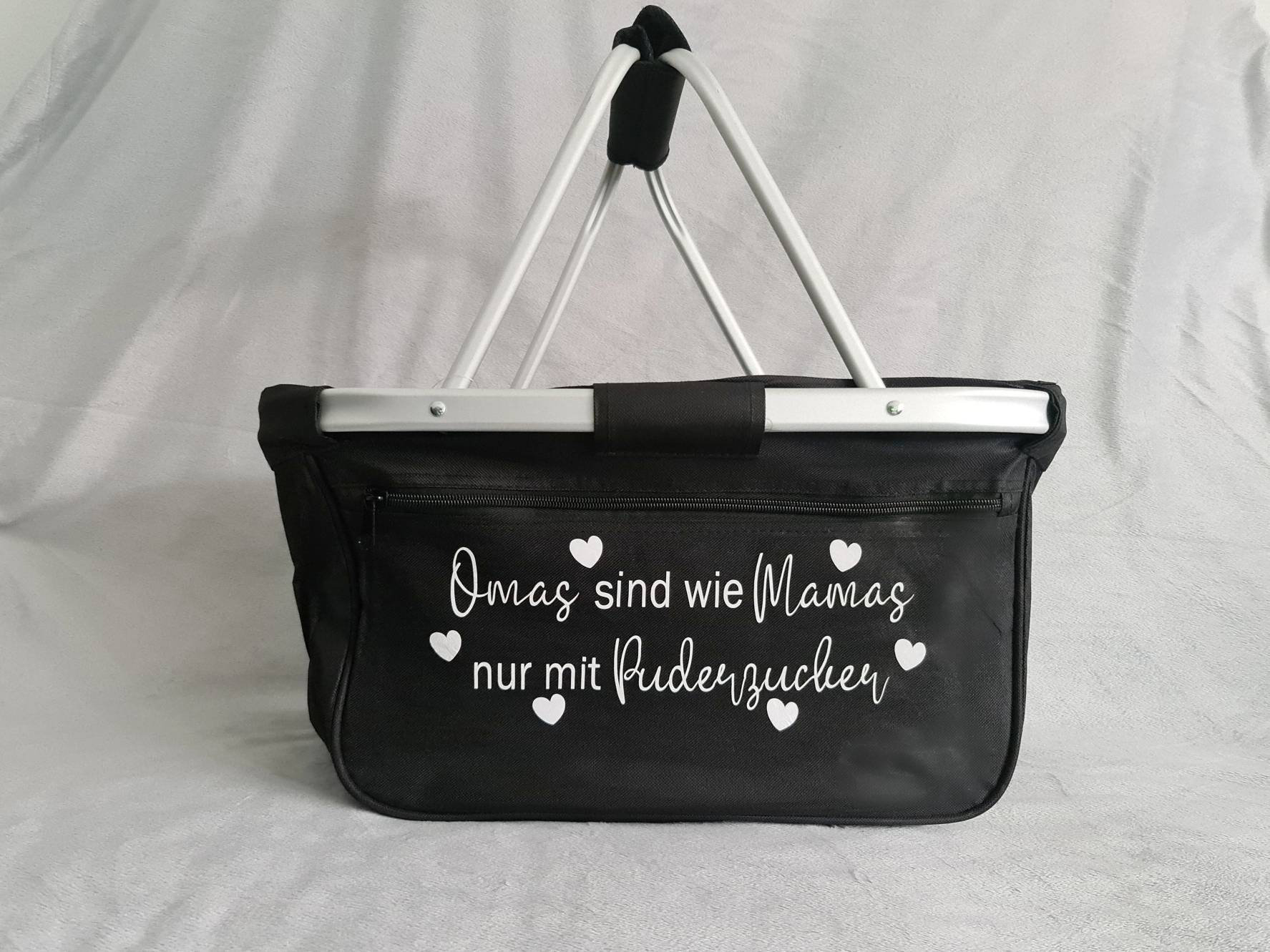 Panier personnalisé, panier de courses, sac à main, grand-mère, maman, lettrage, personnalisé, cadeau, autocollant