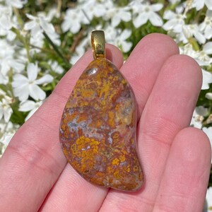 Flower Agate Pendant