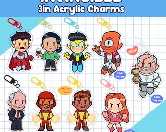 Invincible Acrylic Charms