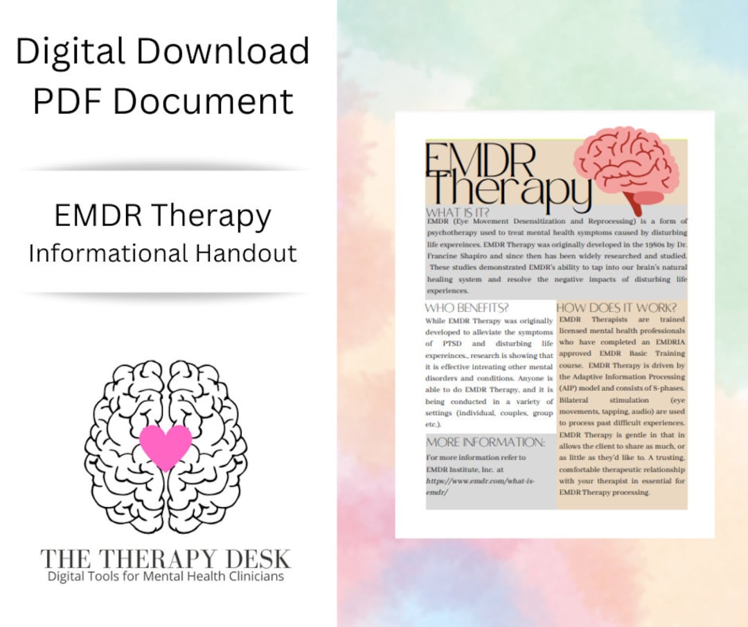 EMDR Therapy Informational Handout Etsy