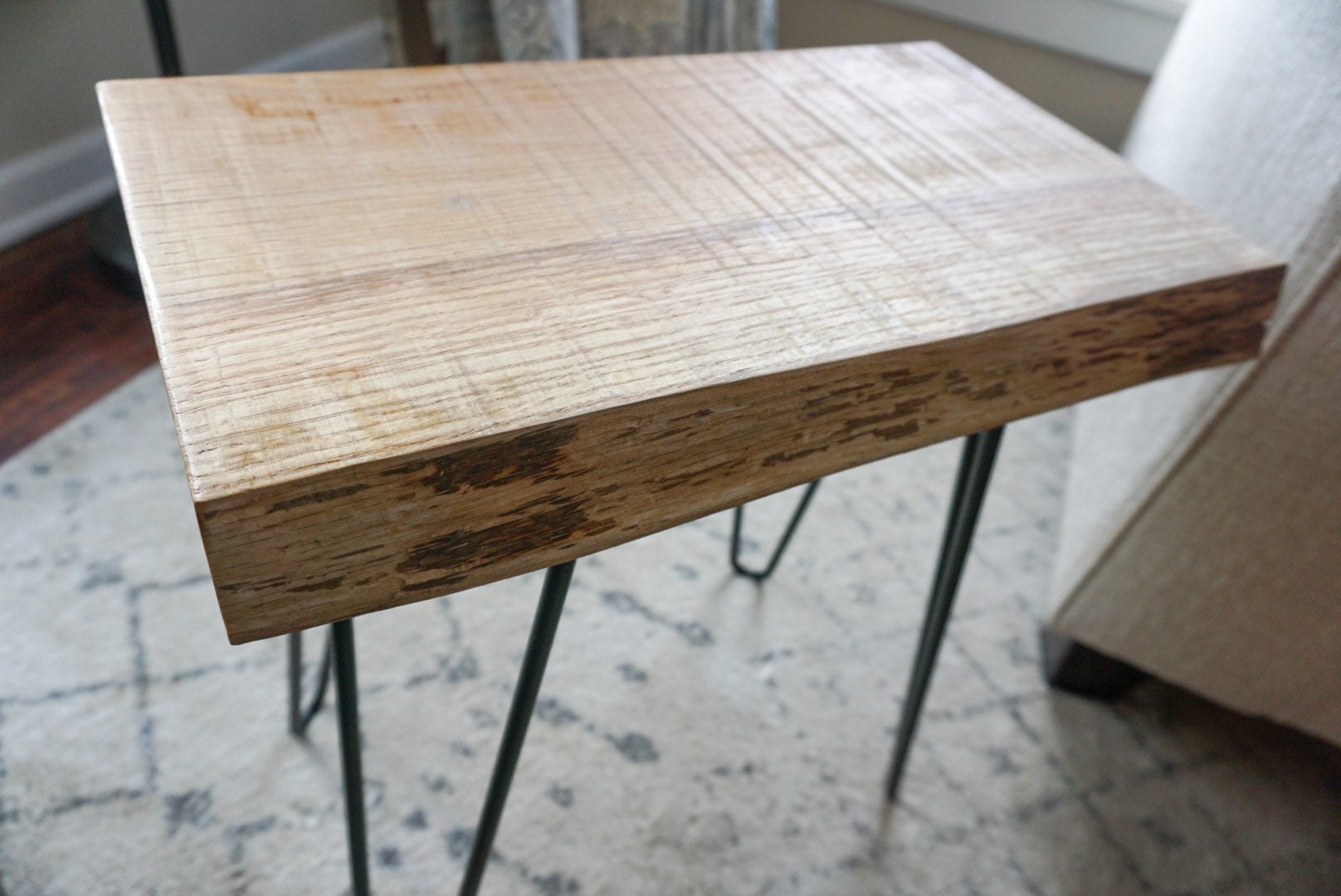 Live Edge, Ash Wood, End Table, Nightstand - Etsy