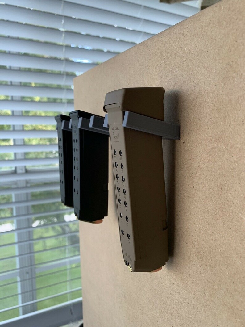 26 Glock Magazine Wall Mount Holder Rack 6 Slots for 17 19
