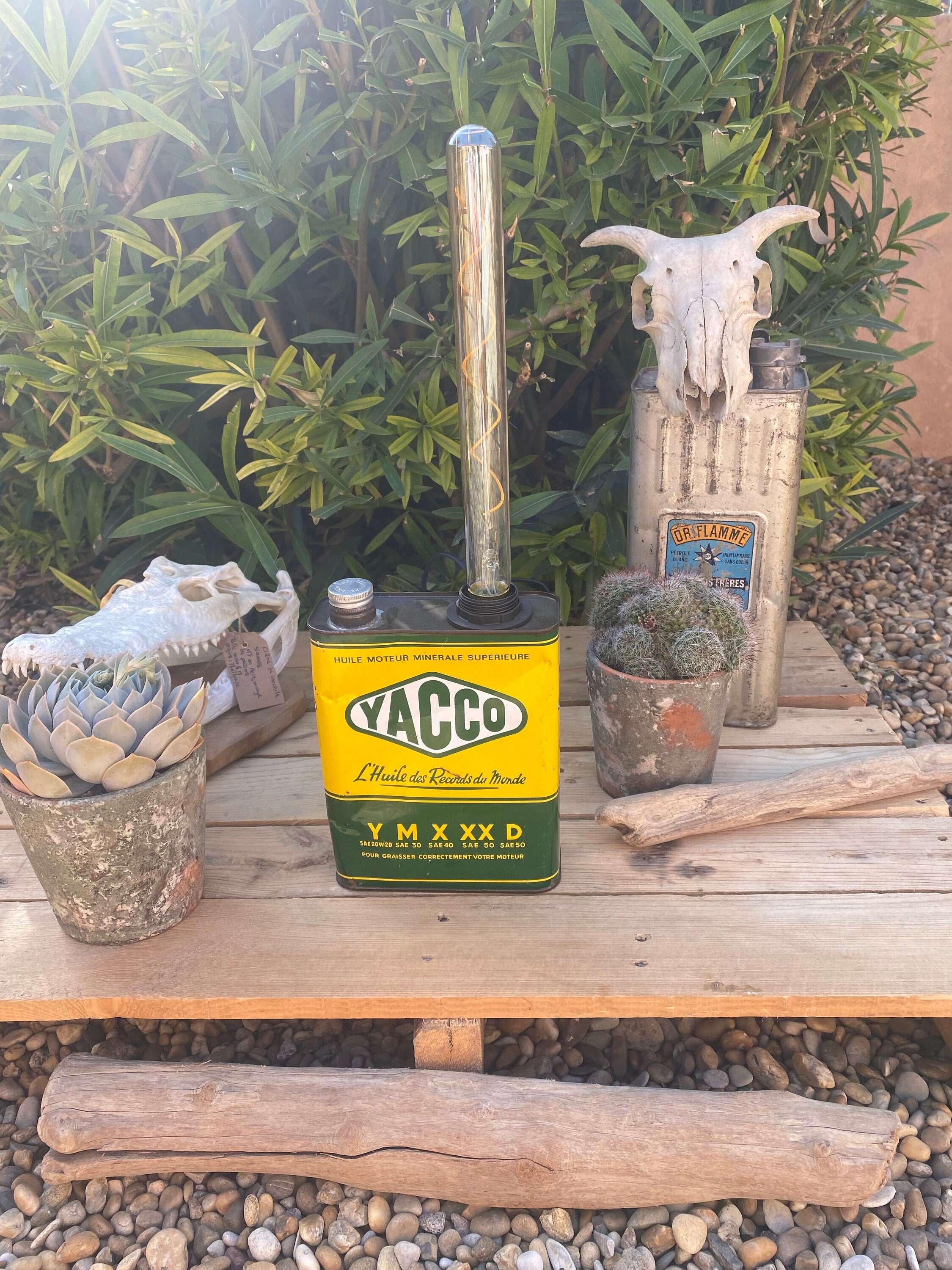 Lampe Bidon d'huile Vintage Industrielle