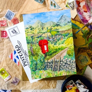 Britische Landschaftsszene Postkarten | 1er - 5er Pack | England, Wales, Scotland, Postcrossing Karte, Happy Snail Mail Art & Penpal Letter
