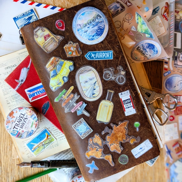 Travel Days PET Tape: Hand-Painted Voyage Decor, World Travel Journal