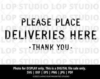 Delivery Sign | SVG, EPS, DXF | Silhouette | Cricut