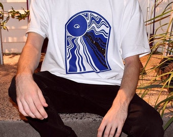 Tarot Card T-Shirt, Blue