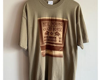 Neil Young Crazy Horse Retro T-shirt - Etsy Canada