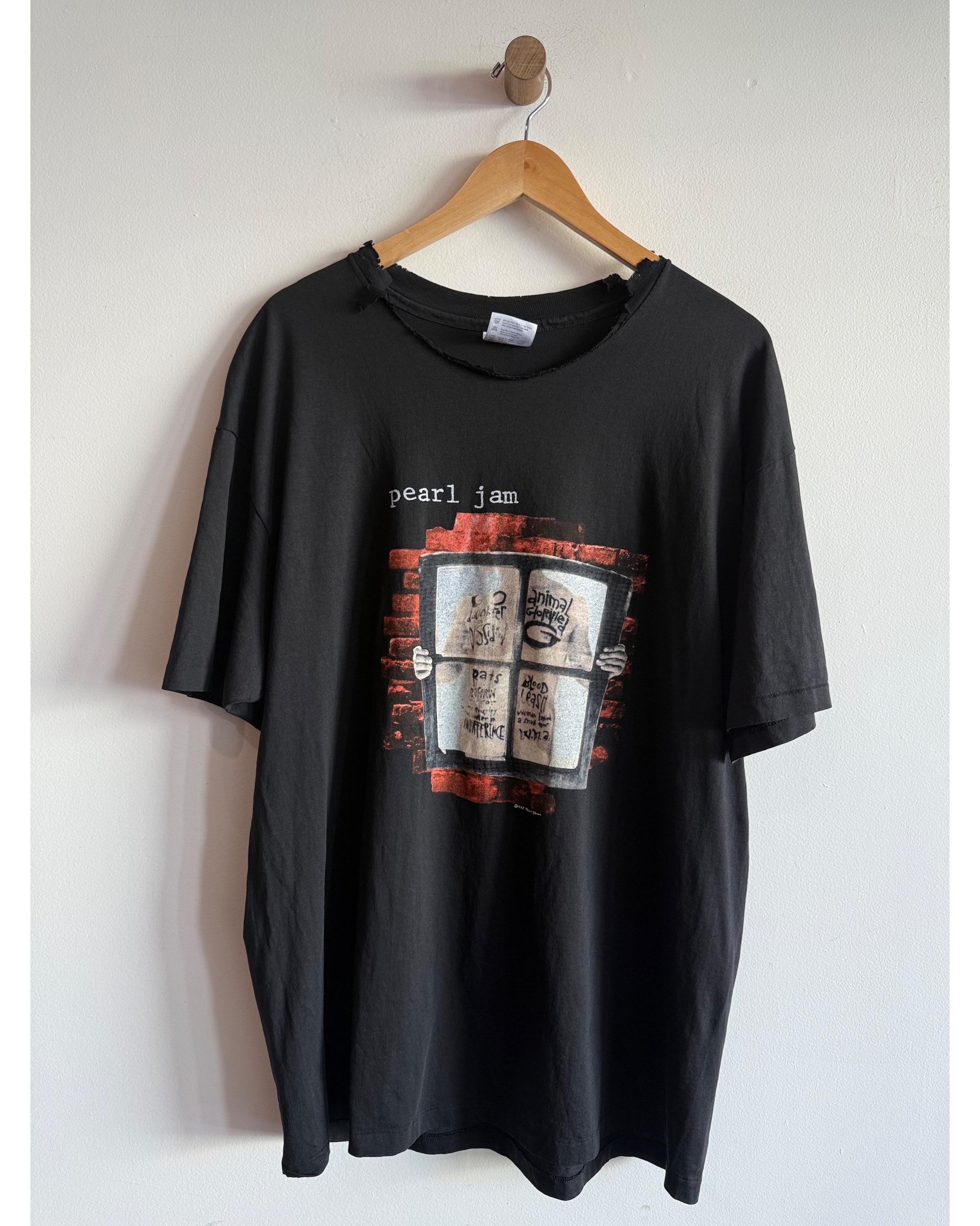 トップス 90's Pearl Jam S/S Tee 1990s Pearl Jam Vintage Band Rock Tour Tee Shirt 90s Endless