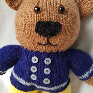 Firefighter Bear Knitting pattern image 2