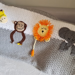 Safari Applique Blanket crochet pattern