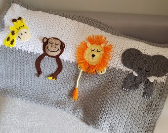 Safari Applique Blanket crochet pattern