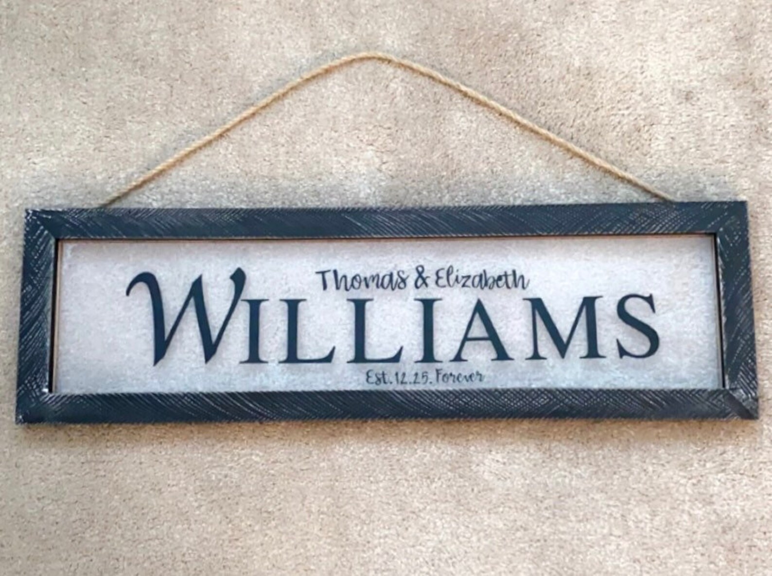 Custom black wood framed wall decor Etsy