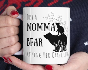 Momma Bear and Baby Bear Mug, Cute mum mug, Mom Mug, Mama Bear gift, Mother's Day gift, Baby Shower, Birthday gift for mom, Cute Coffee mug