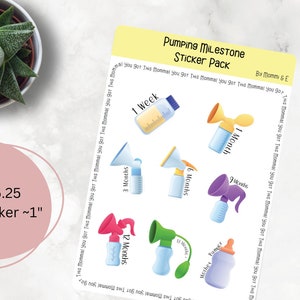 Breast Pump Stickers, Exclusively Pumping, Breastfeeding Sticker bulk pack, Birthday gift for wife, New Mom Gift, Mom Era, Breastmilk decal