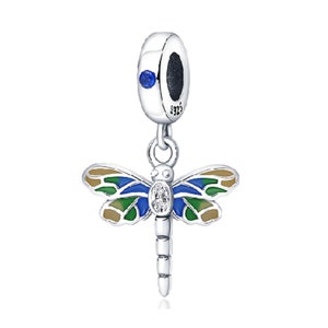 New 2023 Dragonfly Charm for Pandora Bracelet Charms, Enamel Animal Charm, Dangle Charms for Bracelet, 925 Sterling Silver Charm Bracelet